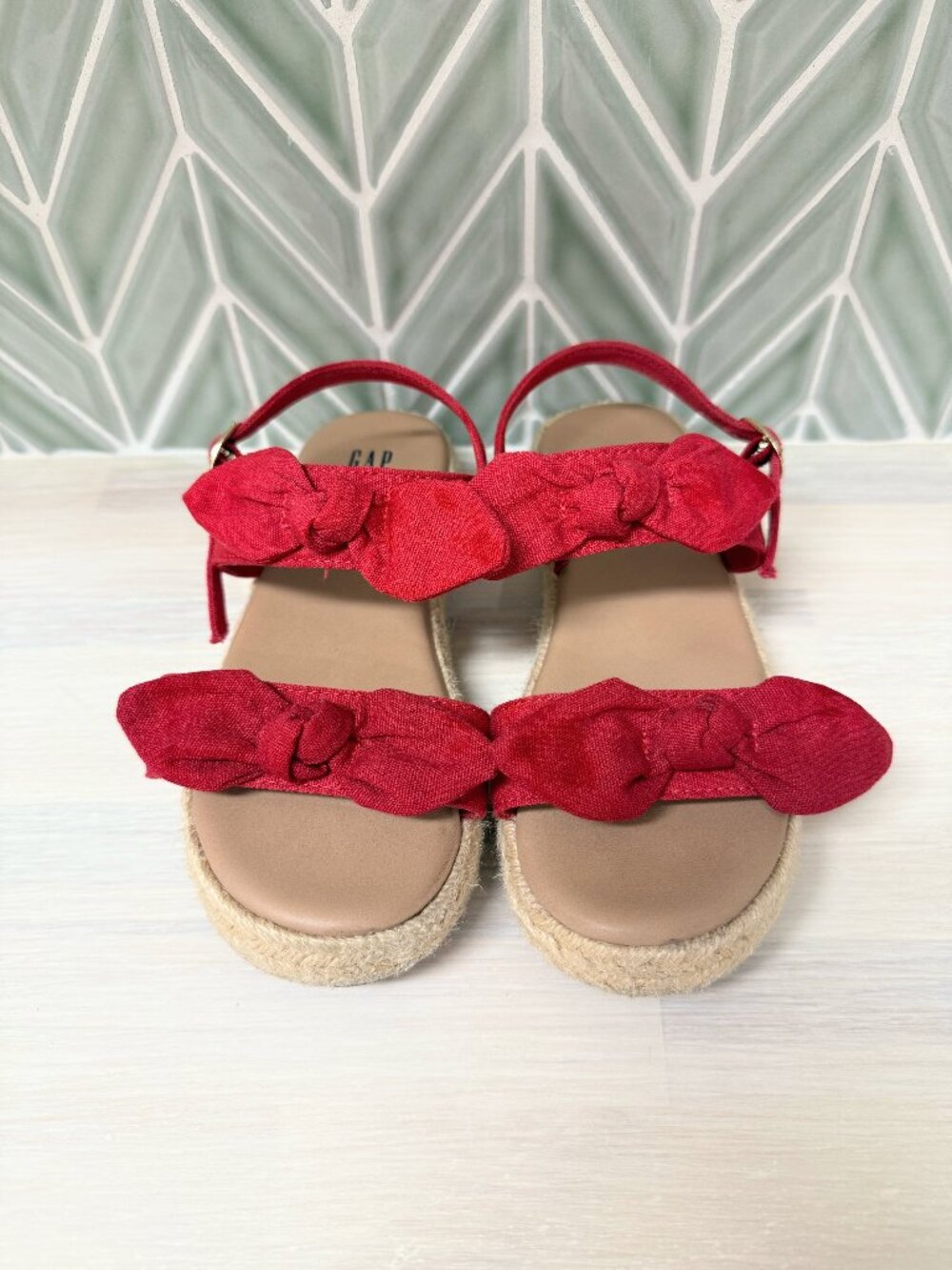 Gap girls Red Bow sandals size 13